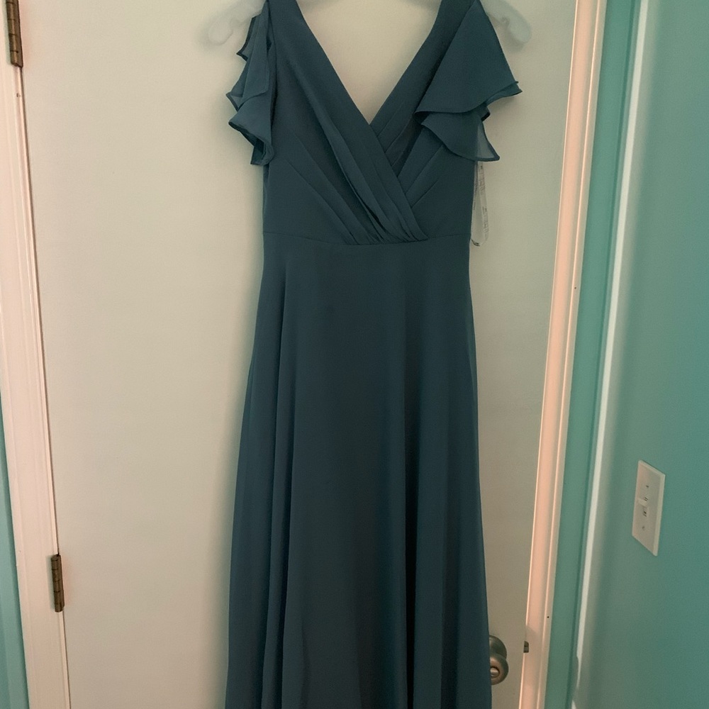 Size 10 blue girls bridesmaids dress!